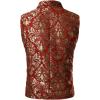 imageVATPAVE Mens Victorian Double Breasted Vest Gothic Steampunk WaistcoatSv16winered
