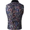imageVATPAVE Mens Victorian Double Breasted Vest Gothic Steampunk WaistcoatSv18navy