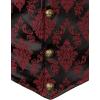 imageVATPAVE Mens Victorian Suit Vest Steampunk Gothic WaistcoatBlack Red