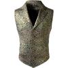 imageVATPAVE Mens Victorian Suit Vest Steampunk Gothic WaistcoatMulticolor