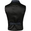 imageVATPAVE Mens Victorian Suit Vest Steampunk Gothic WaistcoatNavy