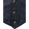 imageVATPAVE Mens Victorian Suit Vest Steampunk Gothic WaistcoatNavy