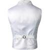 imageVATPAVE Mens Victorian Suit Vest Steampunk Gothic WaistcoatWhite