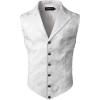 imageVATPAVE Mens Victorian Suit Vest Steampunk Gothic WaistcoatWhite