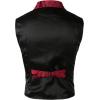 imageVATPAVE Mens Victorian Suit Vest Steampunk Gothic WaistcoatWinered