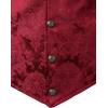 imageVATPAVE Mens Victorian Suit Vest Steampunk Gothic WaistcoatWinered