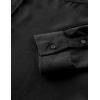 imageVATPAVE Mens Western Cowboy Shirts Button Up Shirts Long Sleeve Work Shirts for Men with Two PocketsBlack