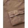 imageVATPAVE Mens Western Cowboy Shirts Button Up Shirts Long Sleeve Work Shirts for Men with Two PocketsCoffee