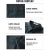 imageVATPAVE Mens Western Cowboy Shirts Button Up Shirts Long Sleeve Work Shirts for Men with Two PocketsDark Gray