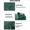 imageVATPAVE Mens Western Cowboy Shirts Button Up Shirts Long Sleeve Work Shirts for Men with Two PocketsGreen
