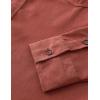 imageVATPAVE Mens Western Cowboy Shirts Button Up Shirts Long Sleeve Work Shirts for Men with Two PocketsOrange