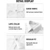 imageVATPAVE Mens Western Cowboy Shirts Button Up Shirts Long Sleeve Work Shirts for Men with Two PocketsWhite