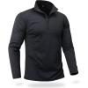 imageBoladeci Mens Quarter Zip Pullover Premium Fleece Lined Heather Long Sleeve Golf Shirts Midweight 14 Half Zip SweatshirtsBlack
