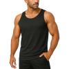 imageBoladeci Mens Tank Top Workout Athletic Quick Dry Lightweight Summer Beach Gym UPF 50 Sun Protection Sleeveless ShirtsBlack