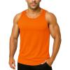 imageBoladeci Mens Tank Top Workout Athletic Quick Dry Lightweight Summer Beach Gym UPF 50 Sun Protection Sleeveless ShirtsOrange