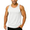 imageBoladeci Mens Tank Top Workout Athletic Quick Dry Lightweight Summer Beach Gym UPF 50 Sun Protection Sleeveless ShirtsWhite