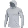 imageBoladeci Mens UPF 50 Sun Protection Lightweight Hoodie Shirts Long Sleeve Fishing Shirts SPF UV Hiking SwimGray