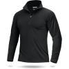 imageBoladeci Mens UPF 50 Sun Shirts 14 Zip Long Sleeve SPF UV Protection Lightweight Quick Dry Quarter Zip Golf ShirtsBlack