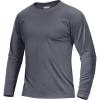 imageBoladeci Mens UPF 80 Sun Shirts Long Sleeve Lightweight UV Protection SPF Shirts Rash Guard Swim TShirtsDark Gray