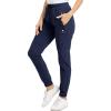 imageBoladeci Womens Hiking Pants Joggers with Pockets Lightweight Quick Dry Elastic Waist Water Resistant Golf Travel Pants