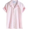 imageVATPAVE Boys Button Down Shirt Short Sleeve Casual Hawaiian Shirt Cuban Collar Summer Shirts with PocketPink