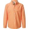 imageVATPAVE Boys Dress Shirts Long Sleeve Button Down Shirts Formal Uniform Solid Oxford ShirtOrange