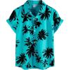 imageVATPAVE Boys Hawaiian Shirt Short Sleeve Button Down Shirt Summer Beach Shirts for Kids 614 YearsAquablue