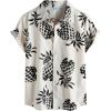 imageVATPAVE Boys Hawaiian Shirt Short Sleeve Button Down Shirt Summer Beach Shirts for Kids 614 YearsBeige