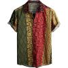 imageVATPAVE Mens Casual Hawaiian Floral Shirts Short Sleeve Button Down Tropical Shirts Beach Summer ShirtsYellow