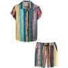 imageVATPAVE Mens Floral Hawaiian Shirts Short Sleeve Button Down Beach Shirts SuitsMulticolor