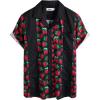 imageVATPAVE Mens Hawaiian Boling Shirt Casual Button Down Short Sleeve Summer Shirts