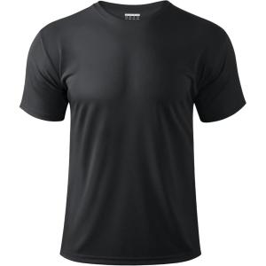 imageBoladeci Mens Swim Shirt Short Sleeve UPF 50 Sun Protection SPF UV Moisture Wicking Lightweight Quick Dry Rash GuardBlack