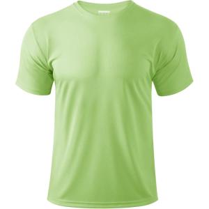 imageBoladeci Mens Swim Shirt Short Sleeve UPF 50 Sun Protection SPF UV Moisture Wicking Lightweight Quick Dry Rash GuardLight Green