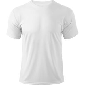imageBoladeci Mens Swim Shirt Short Sleeve UPF 50 Sun Protection SPF UV Moisture Wicking Lightweight Quick Dry Rash GuardWhite