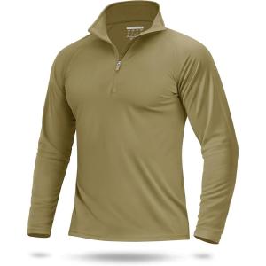 imageBoladeci Mens UPF 50 Sun Shirts 14 Zip Long Sleeve SPF UV Protection Lightweight Quick Dry Quarter Zip Golf ShirtsDull Blue