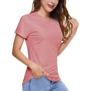 imageBoladeci Womens UPF 50 Sun Shirts UV Protection Short Sleeve Rash Guard Quick Dry Swim Hiking Tshirts Athletic Workout TopsAshes