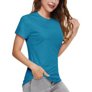 imageBoladeci Womens UPF 50 Sun Shirts UV Protection Short Sleeve Rash Guard Quick Dry Swim Hiking Tshirts Athletic Workout TopsBlue Green