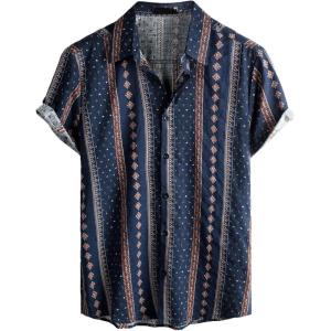 imageVATPAVE Mens Casual Hawaiian Floral Shirts Short Sleeve Button Down Tropical Shirts Beach Summer ShirtsNavy Blue