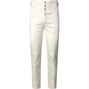 imageVATPAVE Mens Gothic Pants Cosplay Costume Trousers Steampunk Victorian PantsWhite