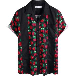 imageVATPAVE Mens Hawaiian Boling Shirt Casual Button Down Short Sleeve Summer Shirts