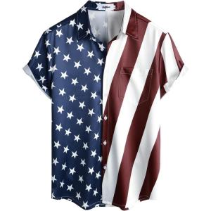 imageVATPAVE Mens Hawaiian Flamingo Shirts Casual Tropical Short Sleeve Button Down Shirt Summer Beach ShirtsWinered