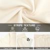 imageUOUA 2 Piece Short Sets for Men Summer Beach Outfits Stripe Texture Button Down Shirts ampamp Shorts Casual Vacation SetBeige