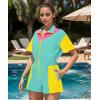 imageUOUA 80s Outfit Women 90s Jumpsuit Costume OnePiece Workout Track Suit Party Retro ClothingMint Green