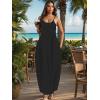 imageUOUA Hawaiian Dresses Women Plus Size Luau Party Sundress Summer Maxi Tropical Boho Beach DressBlack
