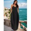 imageUOUA Hawaiian Dresses Women Plus Size Luau Party Sundress Summer Maxi Tropical Boho Beach DressBlack