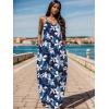 imageUOUA Hawaiian Dresses Women Plus Size Luau Party Sundress Summer Maxi Tropical Boho Beach DressElegantblueflower