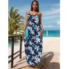 imageUOUA Hawaiian Dresses Women Plus Size Luau Party Sundress Summer Maxi Tropical Boho Beach DressElegantblueflower