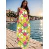 imageUOUA Hawaiian Dresses Women Plus Size Luau Party Sundress Summer Maxi Tropical Boho Beach DressFloralgreen