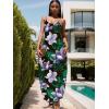imageUOUA Hawaiian Dresses Women Plus Size Luau Party Sundress Summer Maxi Tropical Boho Beach DressPurple