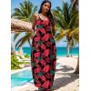 imageUOUA Hawaiian Dresses Women Plus Size Luau Party Sundress Summer Maxi Tropical Boho Beach DressRedleaves